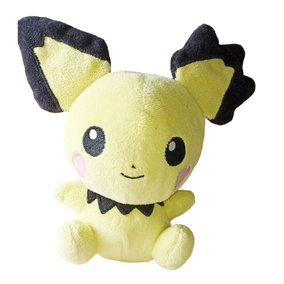 Officiële Pokemon center knuffel Notched Ear Pichu +/- 17cm pokedoll